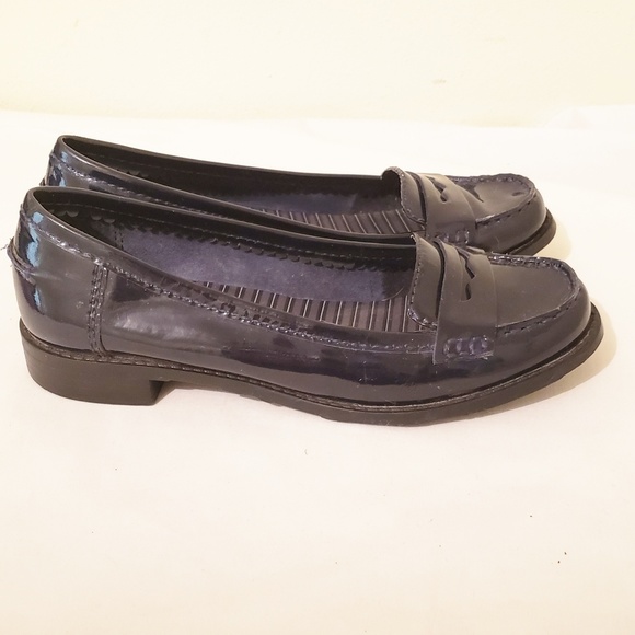 Gianni Bini Black Patent Leather Loafers Size 7.5 - Picture 3 of 7